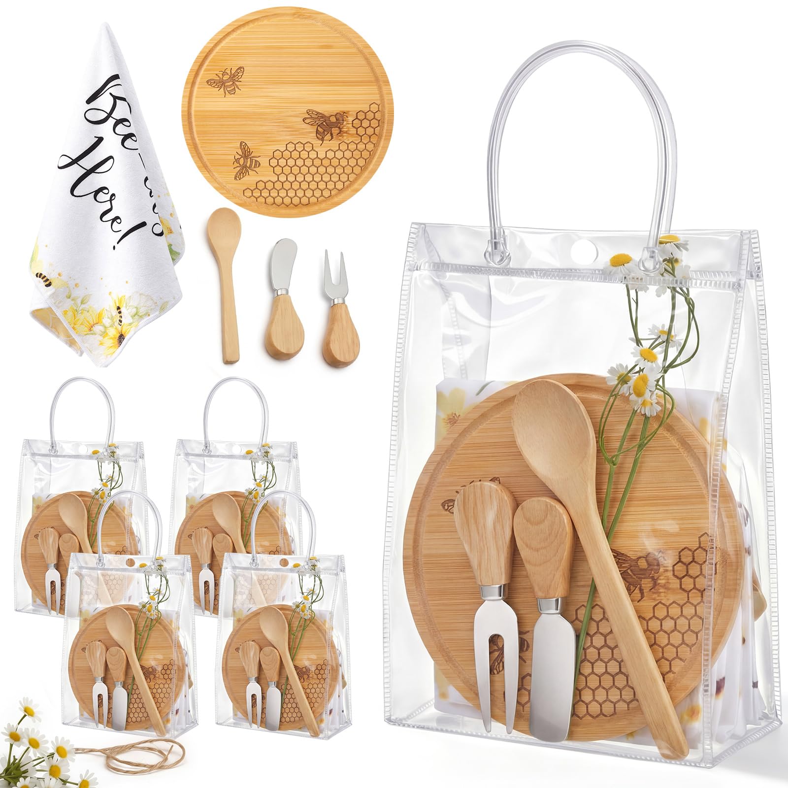 Bee Charcuterie Board Set - Baby Shower Prizes -10 Bee Charcuterie Board Set - Baby Shower Prizes -10