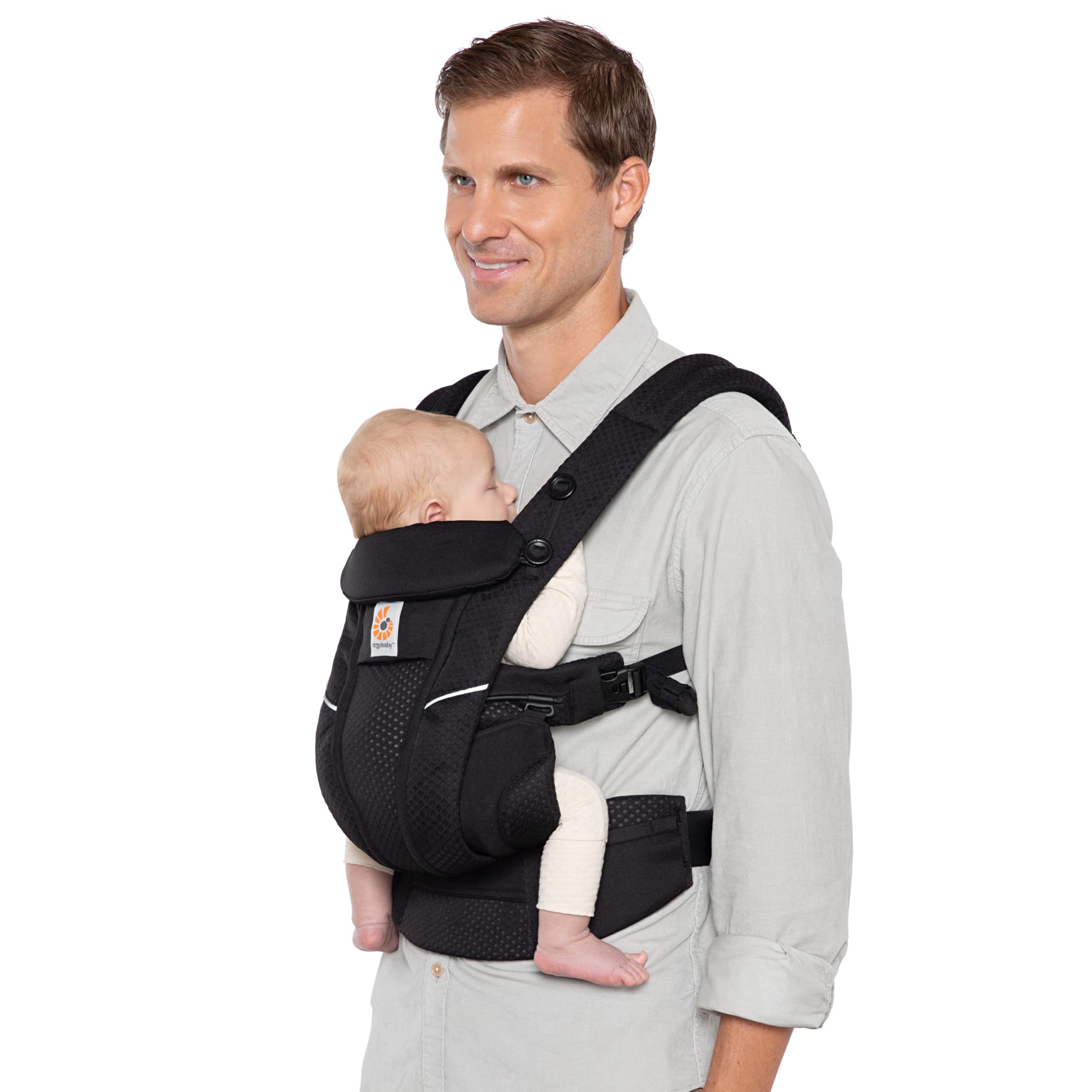 Ergobaby Omni Breeze Baby Carrier, Onyx Black, Ergonomic Newborn