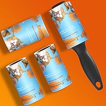 Lint Rollers for Pet Hair Extra Sticky 2 Handles 5 Refills - Lint Rollers for Pet Hair, Sticky, Remover for Couch, Clothes Furniture and Carpet.