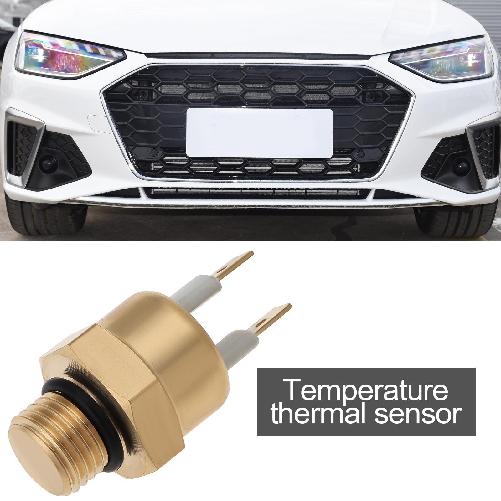 The Lord of the Tools 1Pc M14x1.5 Sensore Temperatura Acqua 12V Interruttore Ventola Radiatore On 90? (194°F) Off 80? (176°F) Sensore Temperatura Motore Ottone