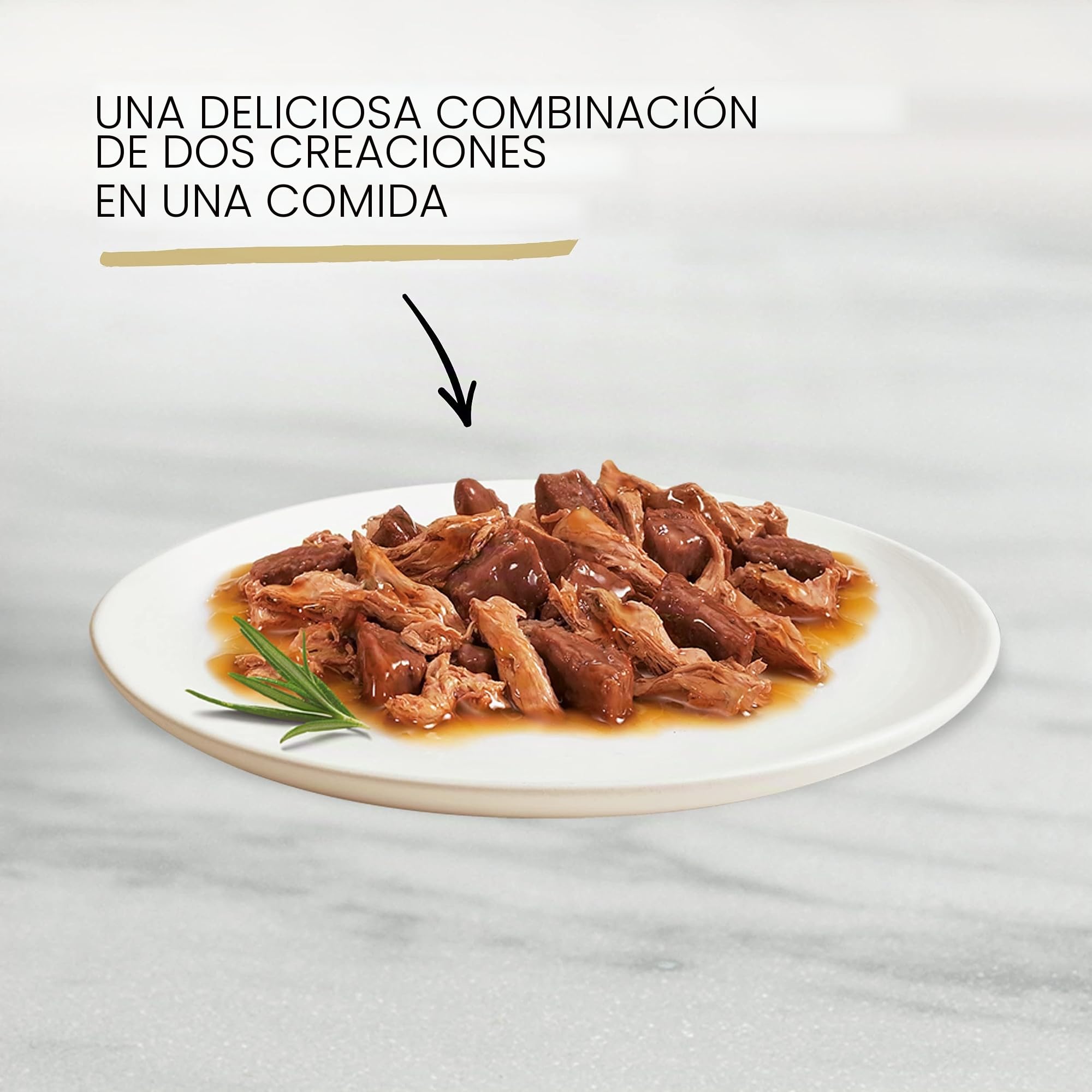 Gourmet Gold Fine Composition Comida húmeda para Gatos, Mezcla de variedades, Paquete de 12 Unidades (12 x 8 latas de 85 g)