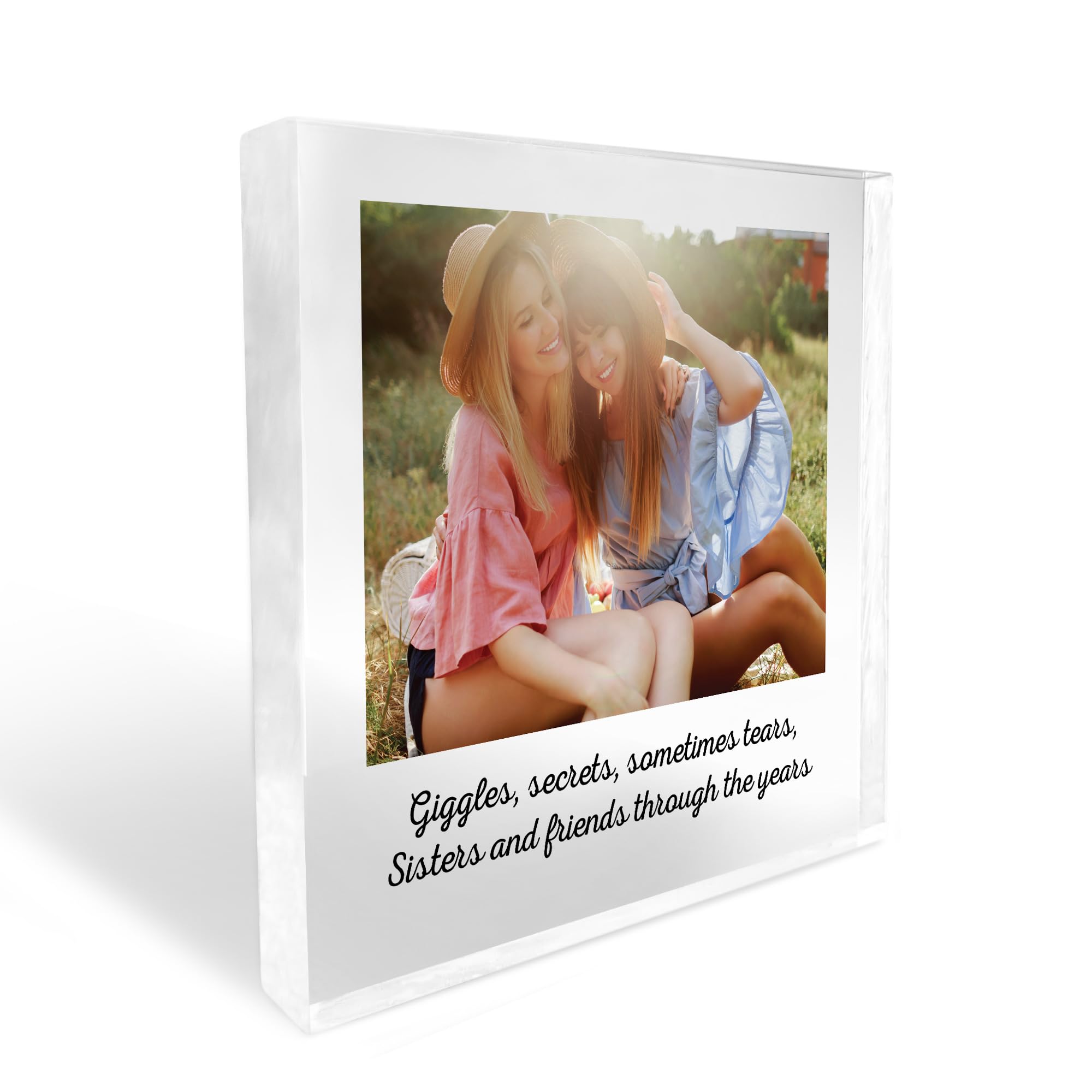 Red Ocean Personalised Friendship Gift, Friendship Signs, Sister Gifts, Gift For Sister, Gift For Friend, Photo Block Gift For Best Friend, Bestie Gift, Gift For Her Keepsake