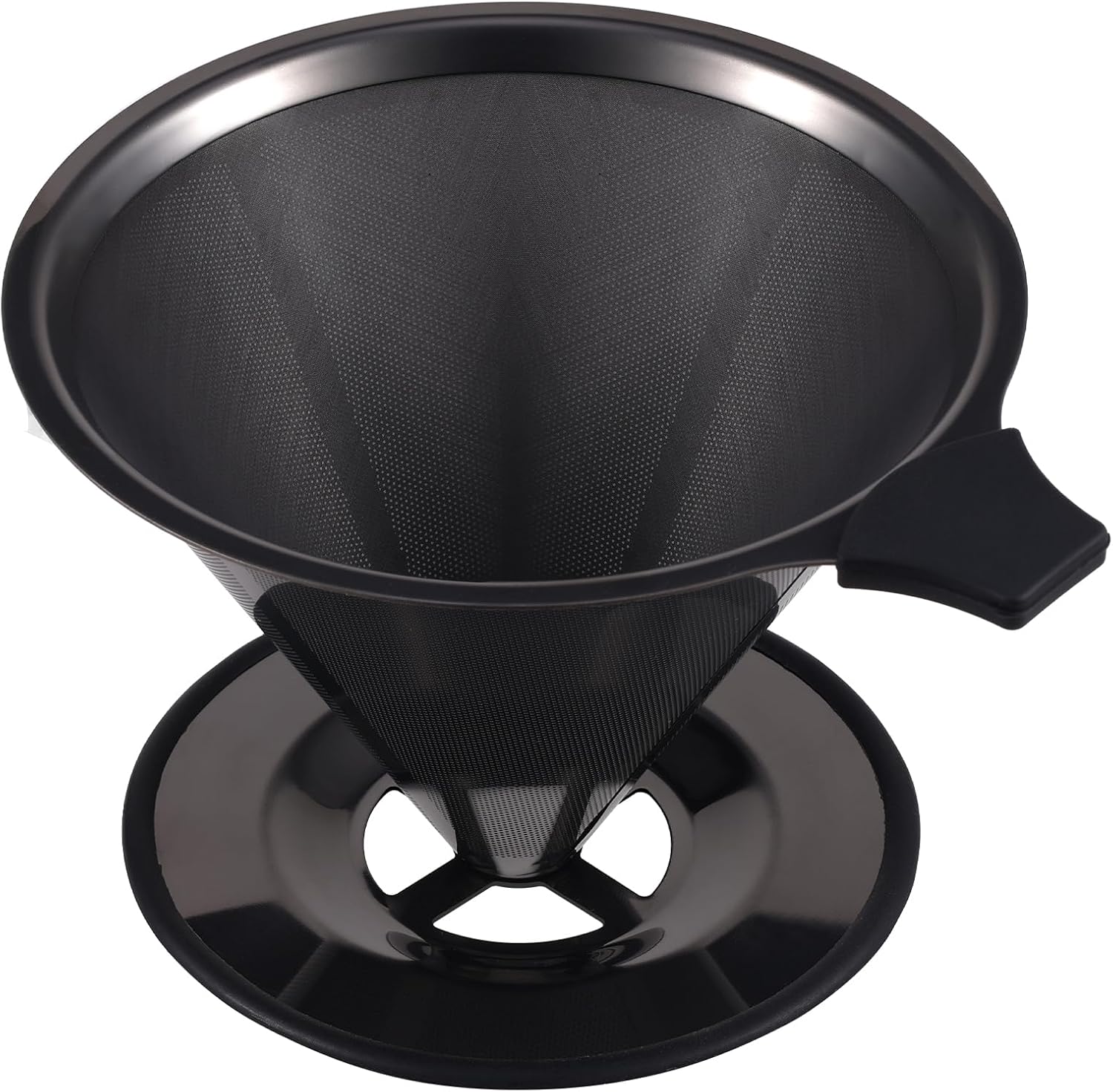 Reusable Pour Over Coffee Maker, 600 Mesh Stainless Steel Filter