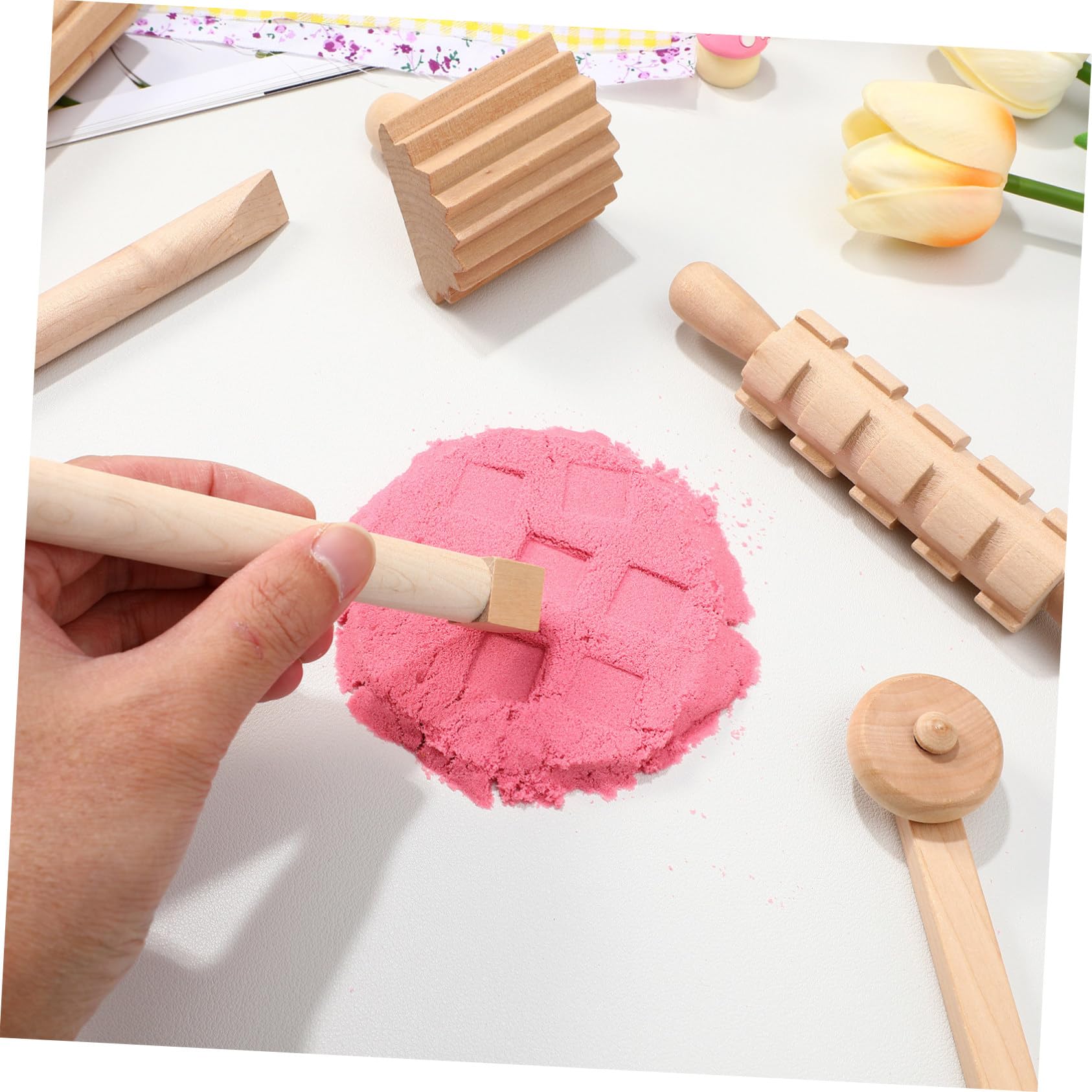 Outil en Bois pour Modelage Garçon et Filles 1 Set , Lot de 12 de Pièces