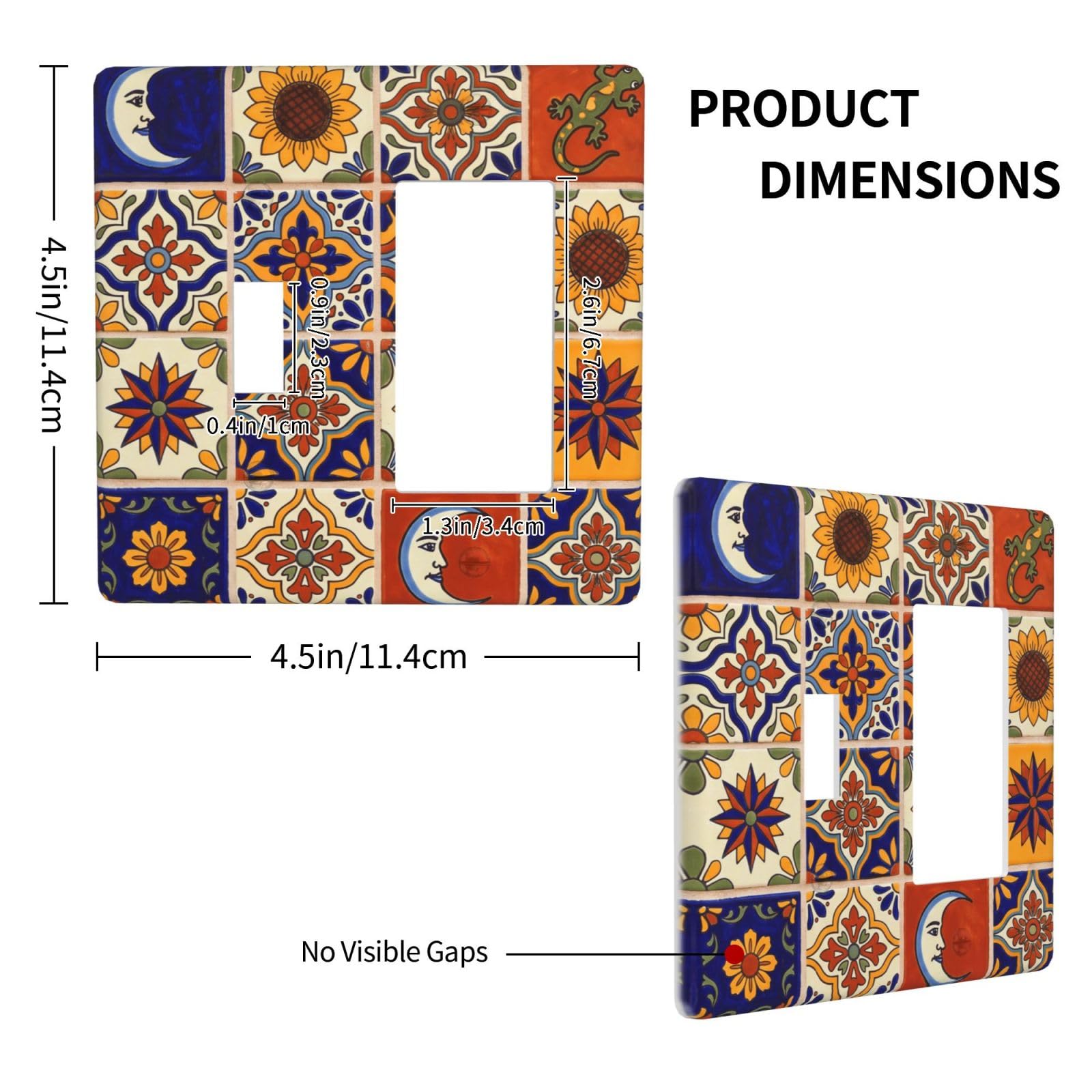 Colorful Talavera Tile Wall Plates - Home Decor -4