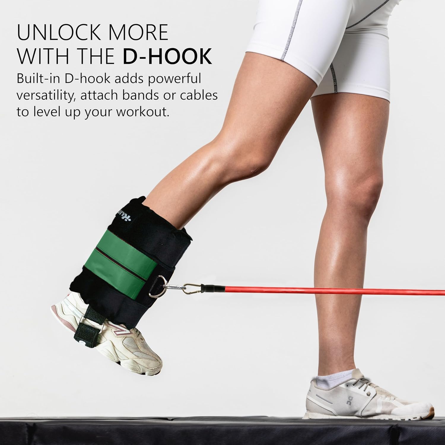 Ankle & Wrist Weight – 25/30/35/40 lbs (SINGLE UNIT) | Dual Adjustable Secure Strap System | Patented Design | Ideal for Strength Training, Glute Workouts