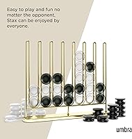 Vista 4 de Umbra STAX Juego de Cuatro en Línea, Latón