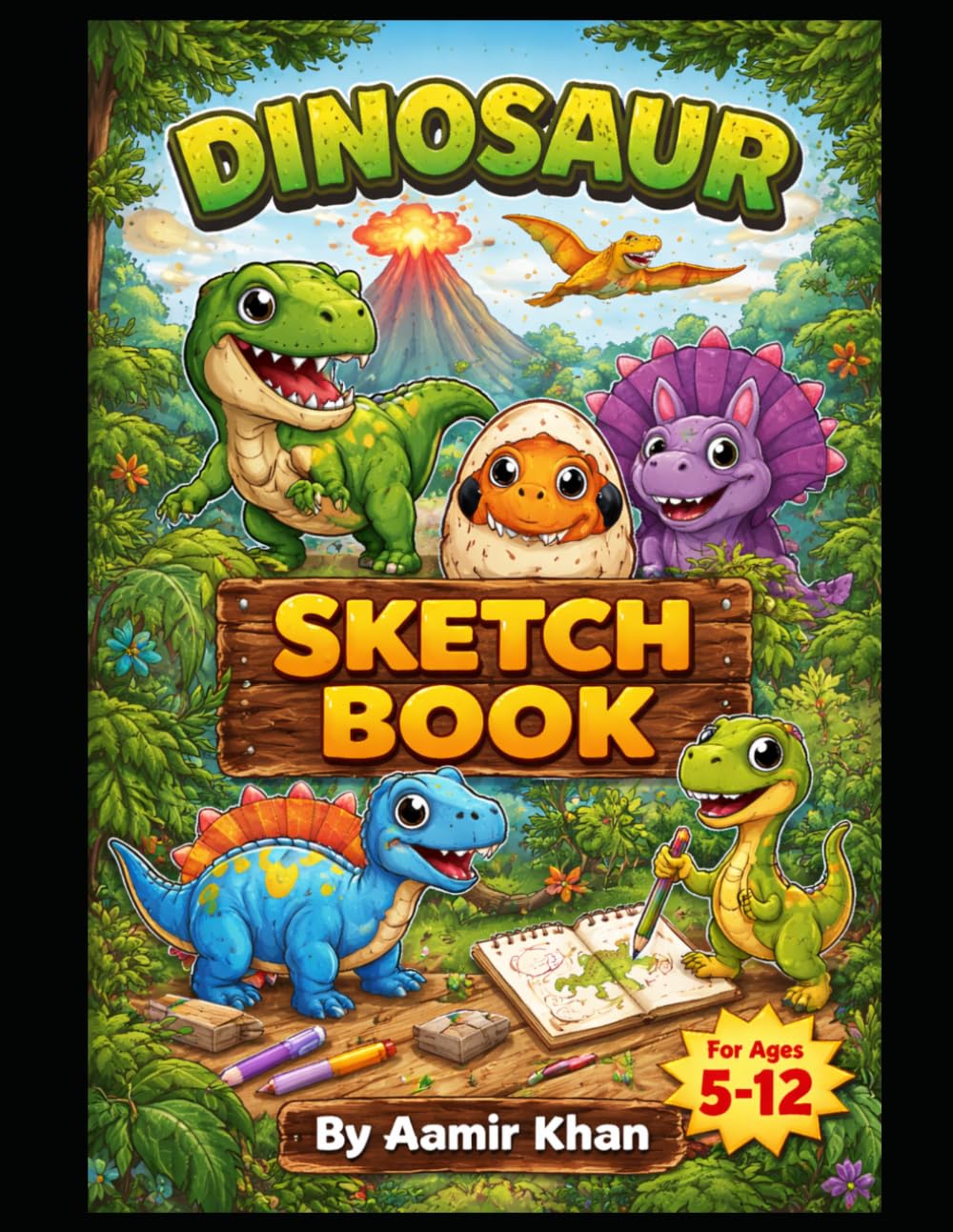 Dinosaur Sketch Book
