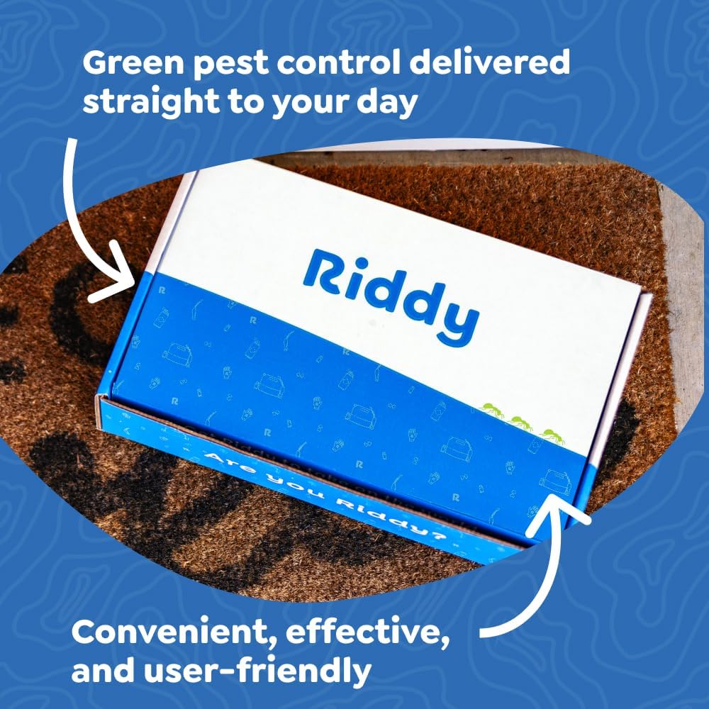 Riddy Pest ProKit, Effective Against 100+ Bugs, Includes Rechargeable Sprayer, Traps, Gloves & Tips Guide, Long-Lasting Barrier for Unwanted Pests Professional-Grade Treatment, Only for California
