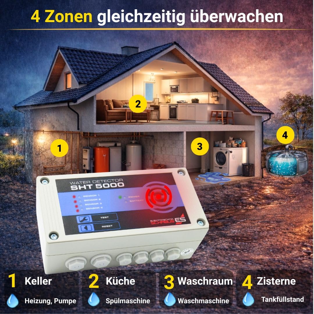 Elektrotechnik Schabus SHT 5000 – Detector de Agua 230 V, 1 Pieza, 300744