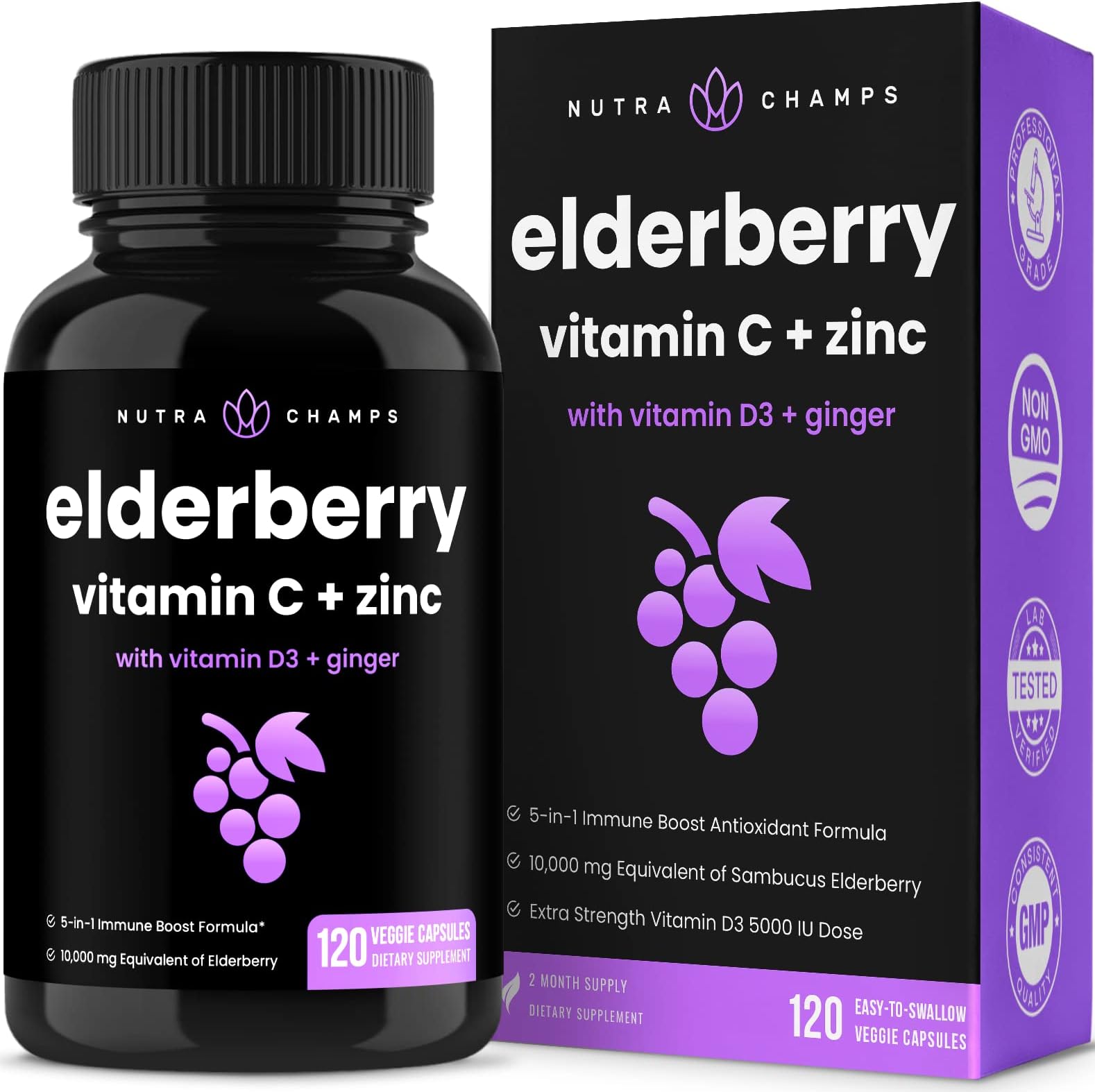 Nature's Bounty Sambucus Elderberry Herbal Supplement, for