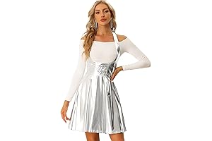 Silver Shimmering Holographic Overalls for Women