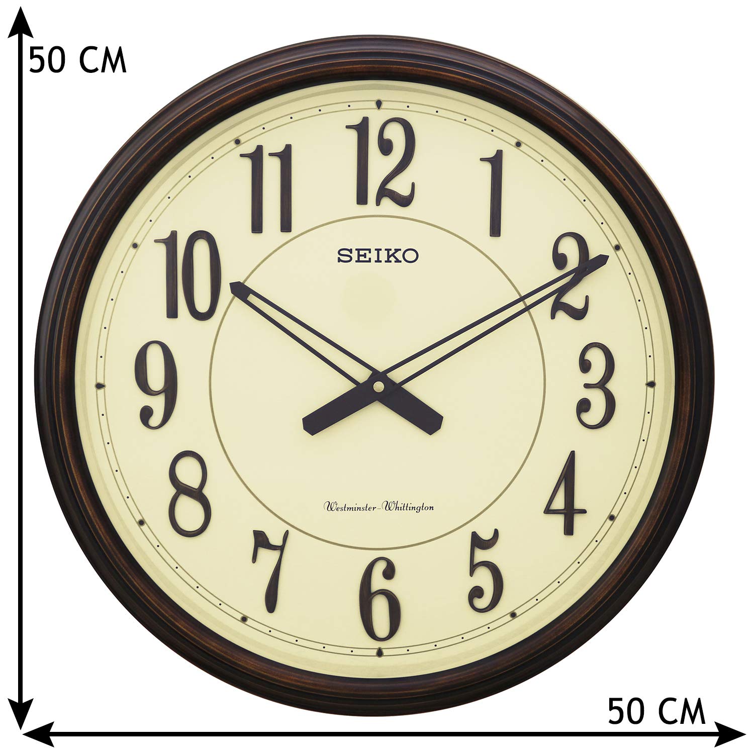 Seiko QXD212B Westminster/Whittington Dual Chimes Wall Clock