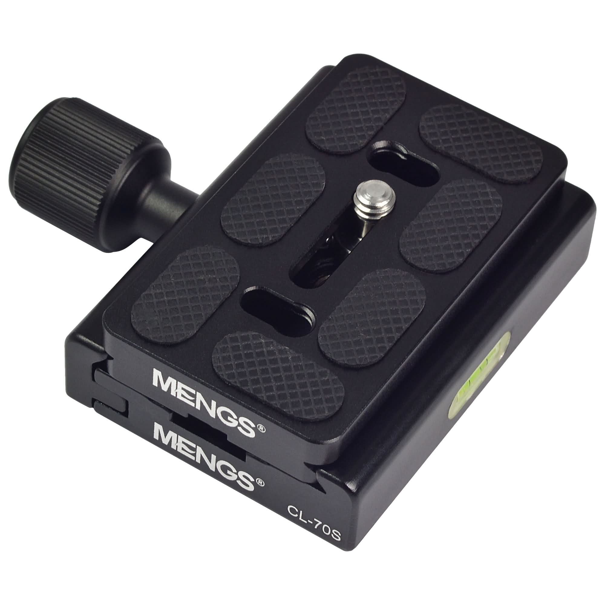 MENGS® CL-70S aluminium quick release 3/8 inch mounting screw (with a 3/8 inch to 1/4 inch screw adaptor), compatible with Akai standard quick release plate, tripod, rail pliers, etc.