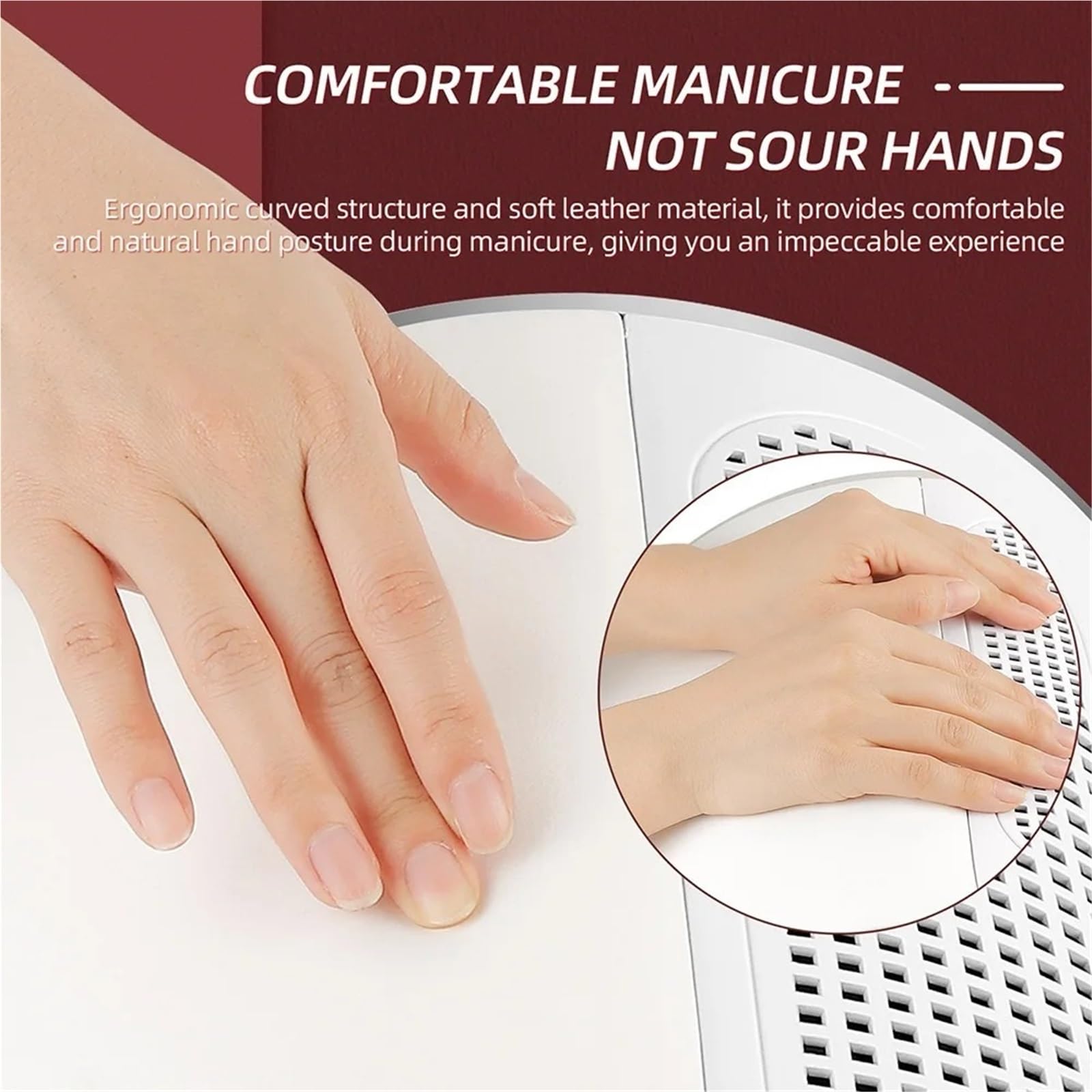 MRKU Aspiradora para manicura silenciosa con Filtro Lavable, 3 Ventiladores y Potente Rendimiento Profesional.