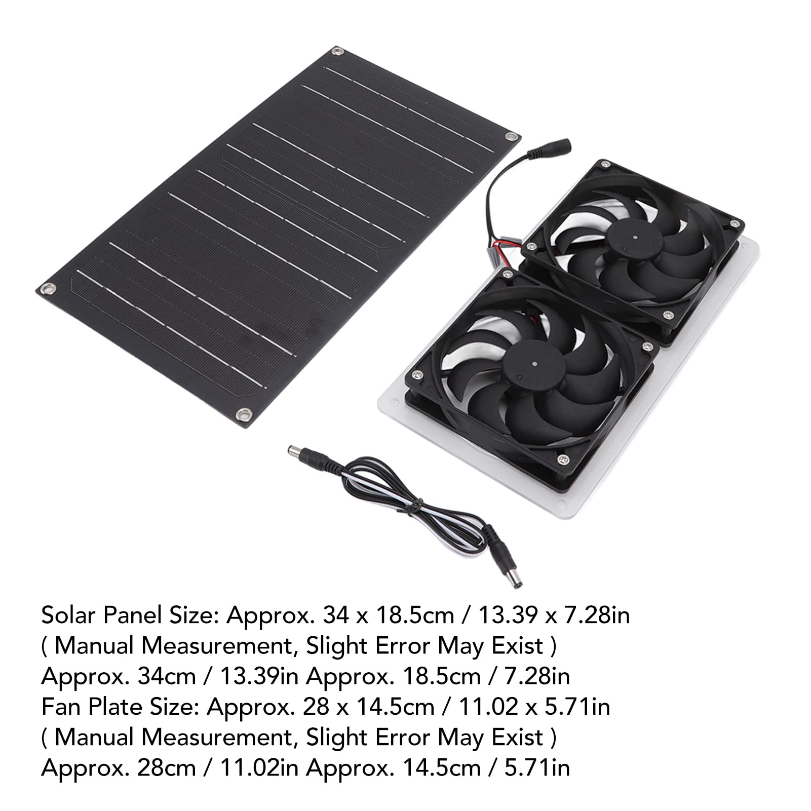 Ventilatore Solare Ejoyous 100W - Impermeabile, Per Serre, Pollai, Case Animali, 3000 Giri/min - Foto 10