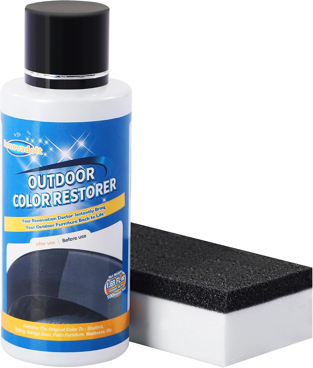 Restaurador de color de plástico para exteriores para automóviles, 50 ml, revestimiento cerámico que restaura objetos descoloridos, dañados por el sol y oxidados, superficies pintadas de plástico, caucho, vinilo y metal