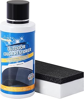 Plastic Outdoor Color Restorer for Cars 50ml, Ceramic Coating Trim Restores Faded Sun-Damaged and Oxidized Possessions Plastic, Rubber, Vinyl, Metal Painted Surfaces