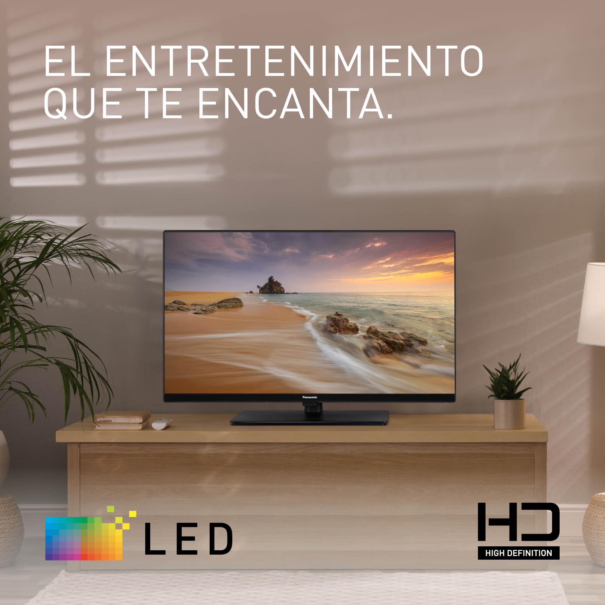 Panasonic TS-24N30AEZ, TV LED HD Serie N30 24 Pulgadas, 2024, Reproductor Multimedia USB, Alto Contraste, Triple HD, HDMI, Montaje En Pared, Marco Delgado, Experiencia Visual Excepcional