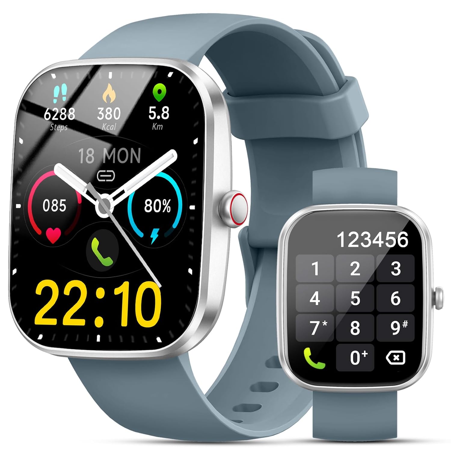 Smart Watch 1 91 Smartwatch for Men Women Answer Make Call Fitness Tracker with 100 Sport Modes IP68