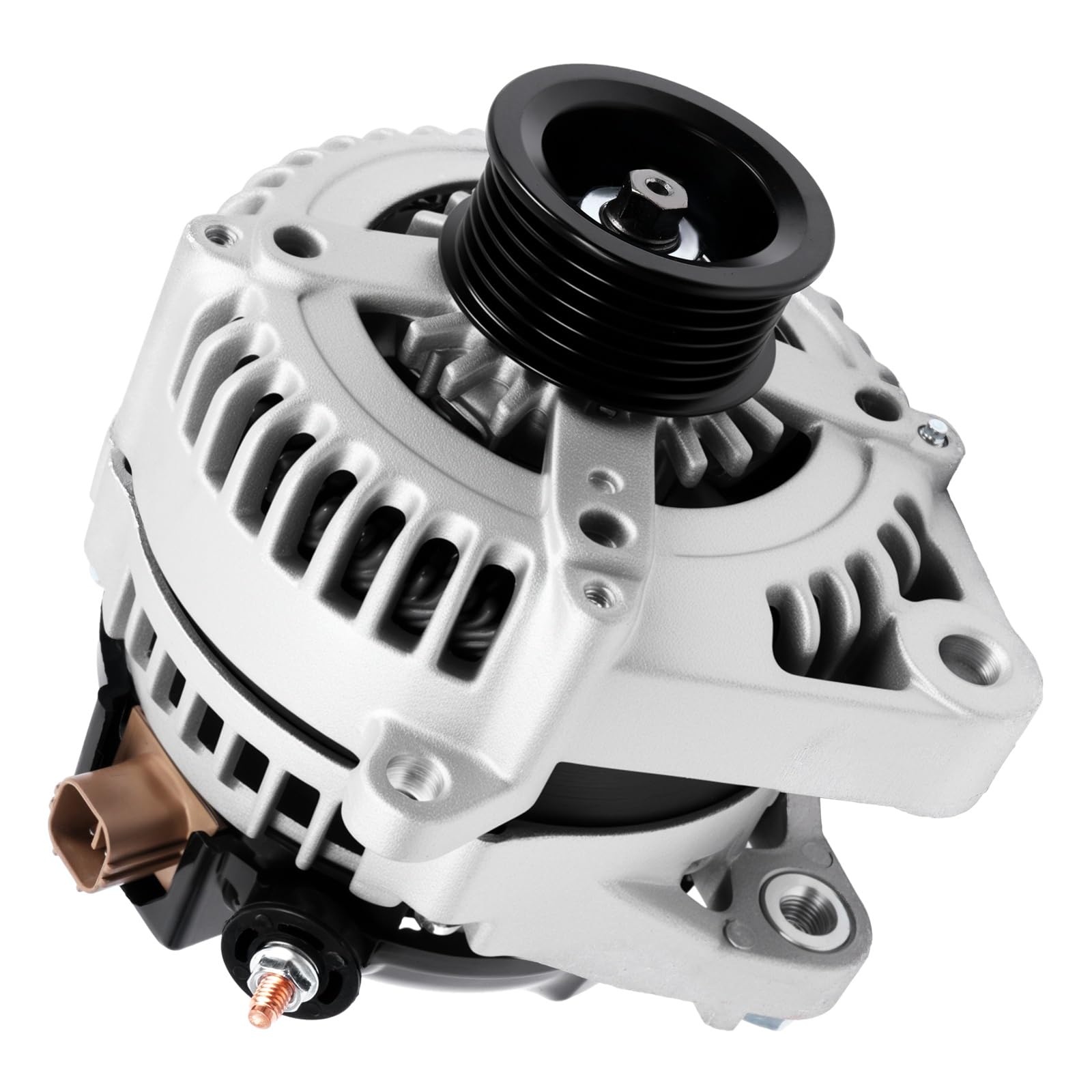 Alternator 11032 for 2004-2006 RX330 for 2004-2006 Sienna for 2004-2007 Highlander 3.3L V6 Vehicle Replacement Alternator 130A 6PK 11032N 104210-3480 104210-3750 27060-0A100 27060-0A130-image-9