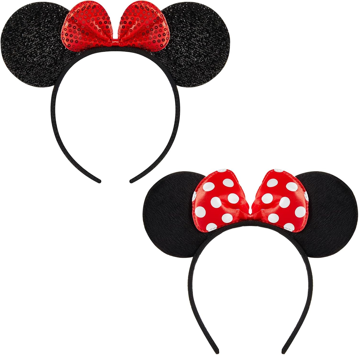 FANYITY 2 Pcs Mouse Ears,Mouse Costume Ears Headband for Girls Women Party