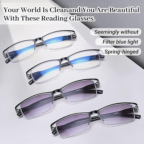Miniatura 2 de LUFF 4 pares de anteojos de lectura ligeros para computadora