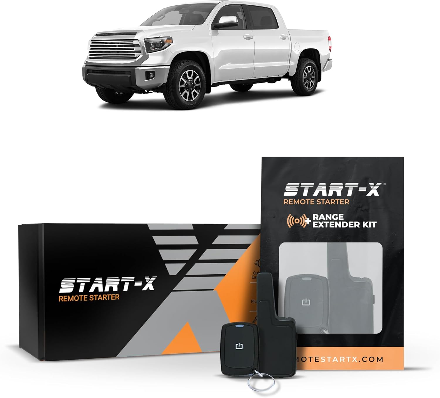 Start-X Remote Starter Kit + 2000ft 1 Way Range Extender for Toyota Tundra (2020-2021) Trucks with Push-to-Start Ignition