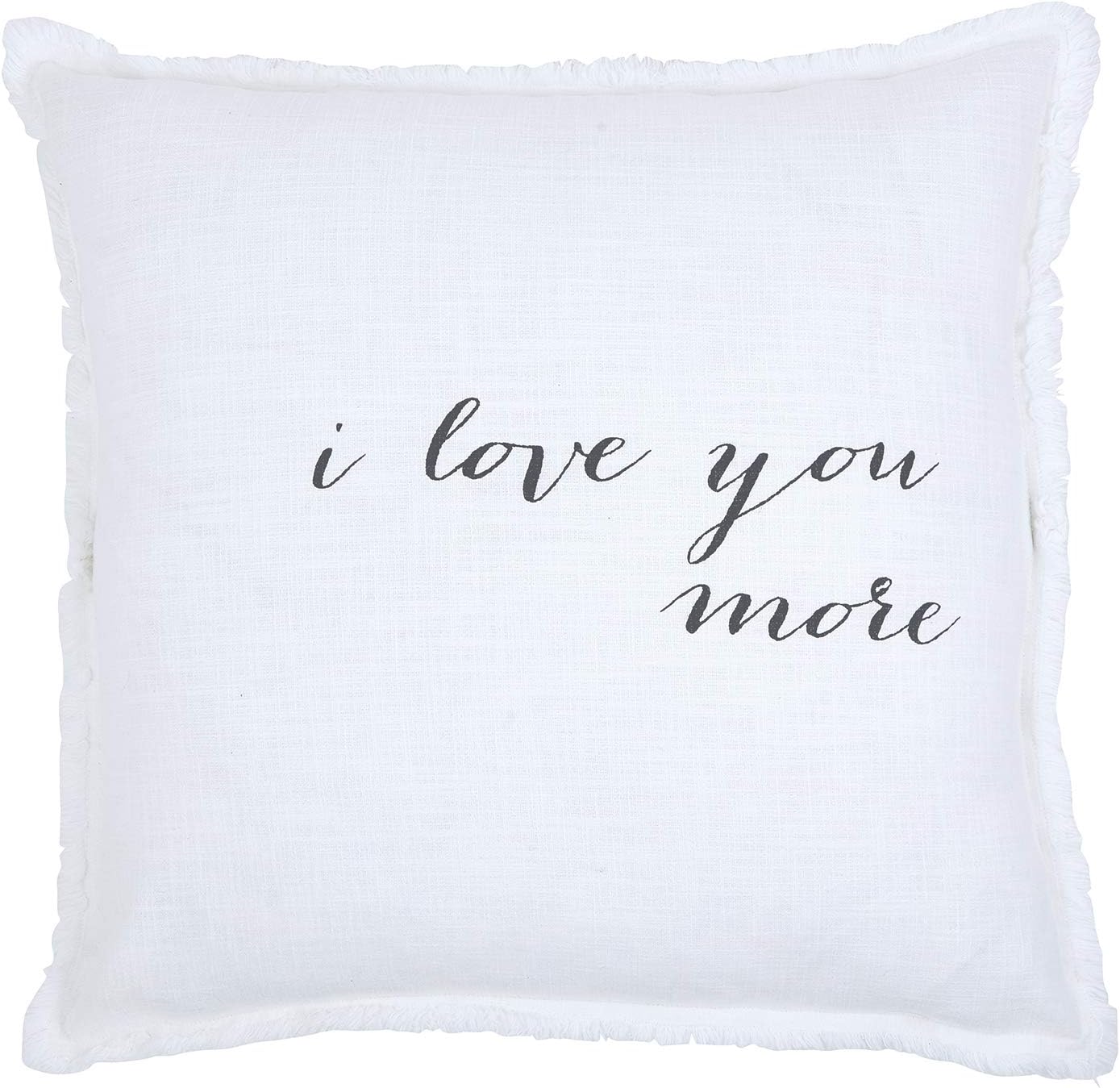 Santa Barbara Design Studio 100% Cotton Square Sofa Pillow with Duck Feather Insert Face-to-Face Designs Accent and Throw Pillows Collection, 26", Life is Amazing