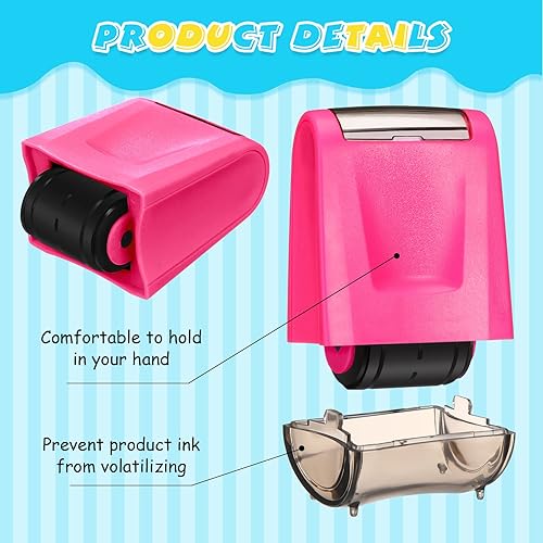 Miniatura 10 de Teling 3 sellos de rodillo de práctica de línea de escritura a mano, autoentintados, sellos de profesores, tiras de oración, práctica de escritura a