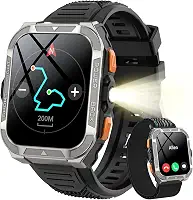 Smartwatch Masculino com GPS e Bússola | Chamadas Bluetooth, +100 Modos, Tela HD 1.91” | Bateria de Longa Duração | Compatível iPhone e Android