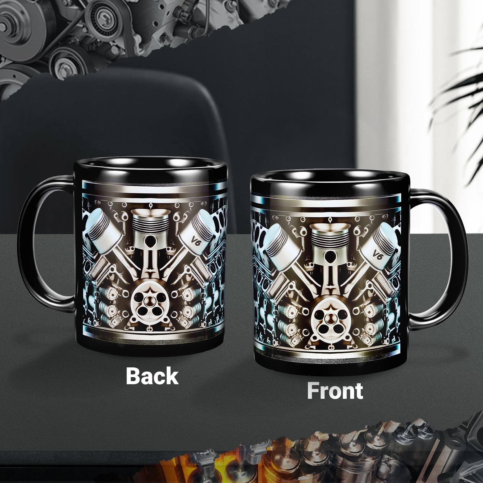 Tazza da caffè in ceramica marmorizzata con coperchio, tazza da caffè e cucchiaio in ceramica, set regalo tazza da caffè da uomo, tazza da caffè da donna alla moda (nero 1)
