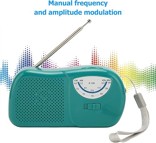 Miniatura 7 de DIXII Portable Retro AM FM Radio, Pocket Radio with Loud Speaker, Stero Sound, 2 x 1.5V AA Battery Operated for Home Outdoor Walking Camping