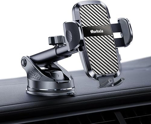 Miniatura 1 de Rorhxia Soportes de teléfono de grado militar más fuertes actualizados para tu automóvil, 3 en 1, soporte de teléfono celular para salpicadero,