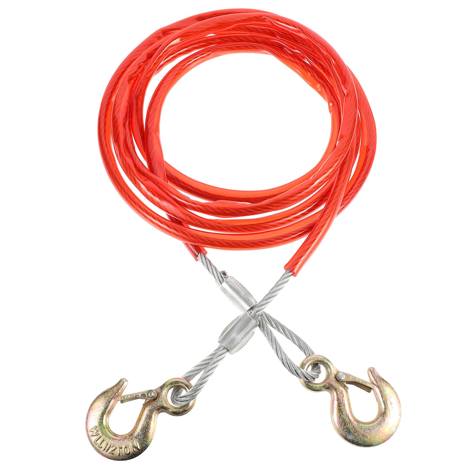 Gogogmee 1Pc Durable Trailer Tow Strap with Reinforced Hook for Off Road Vehicles Heavy Duty Vehicle Trailer Rope Reliable Towing for Suvs and Trucks