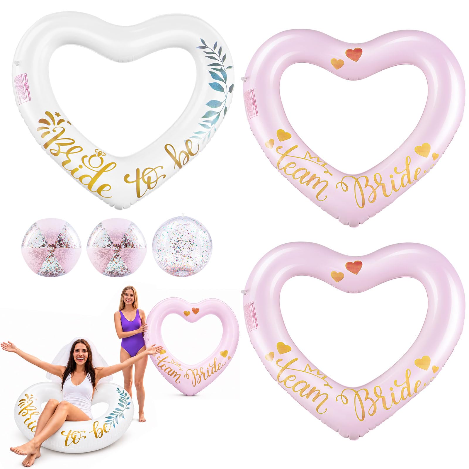 Photo 1 of Relaxgiant 6 Pcs Bachelorette Pool Floats Set