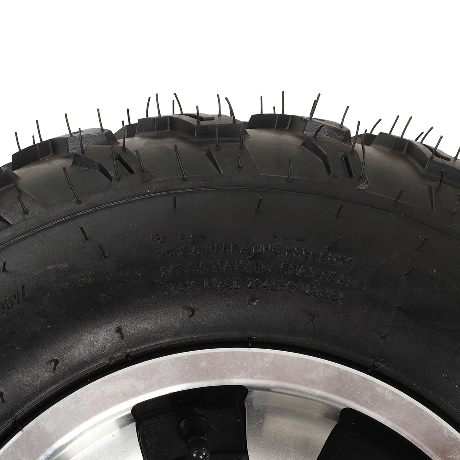 Pneumatico ATV, Pneumatico UTV 23x7‑10 a Bassa rumorosità con per 4 Ruote, Ruote per Tutti i Terreni Resistenti All'attrito e All'invecchiamento per Tosaerba ATV UTV Go