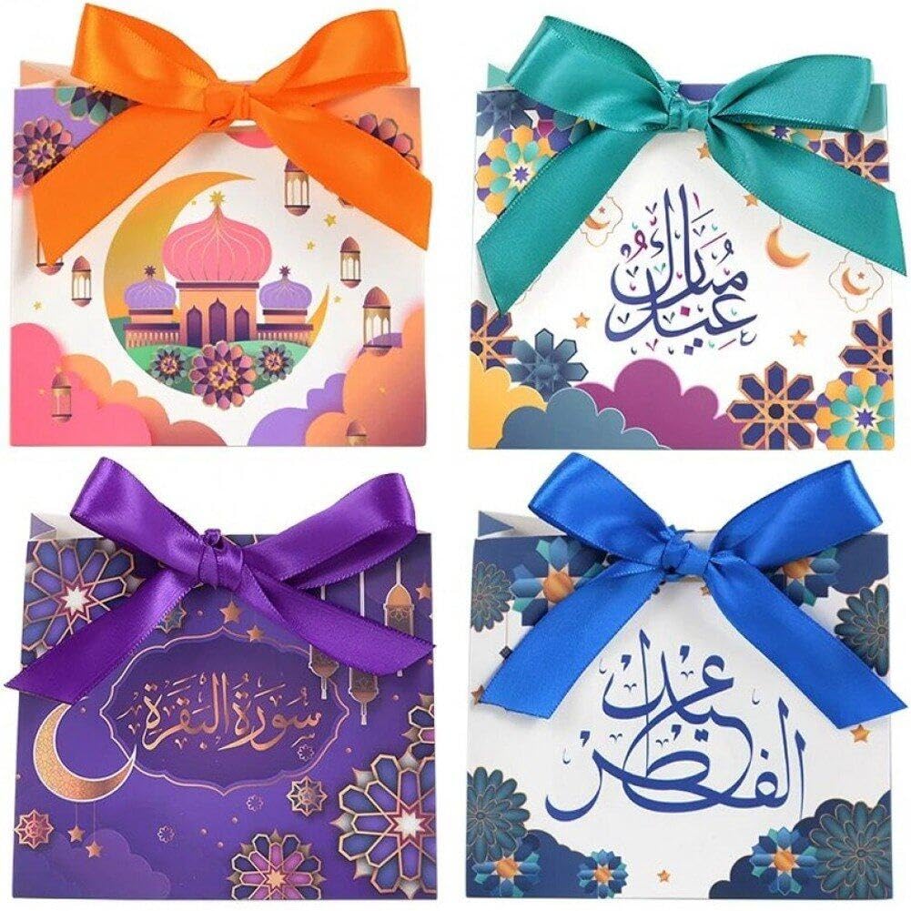 Fournitures de fête Eid : 32 boîtes à bonbons portables et paquet cadeau unique