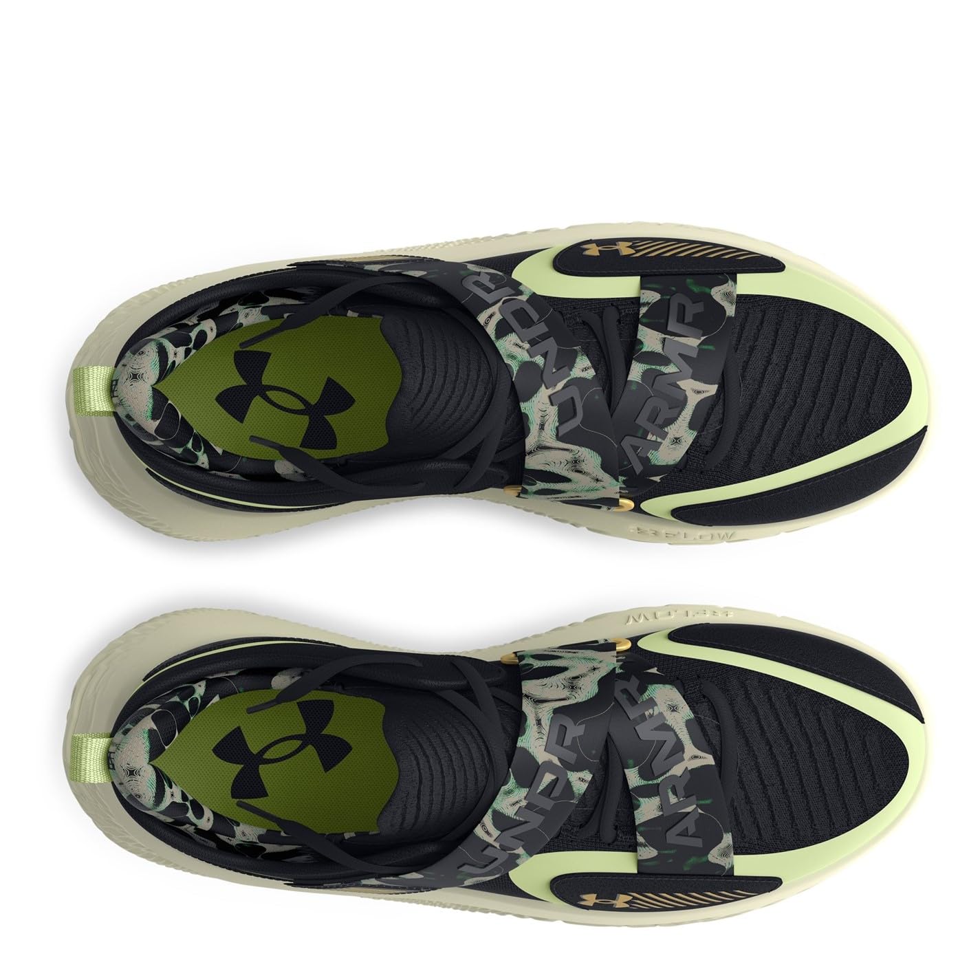 Under Armour Unisex Basketballschuhe Flow Futr X 4 Camo 3027772 Black/Retro Green 47.5