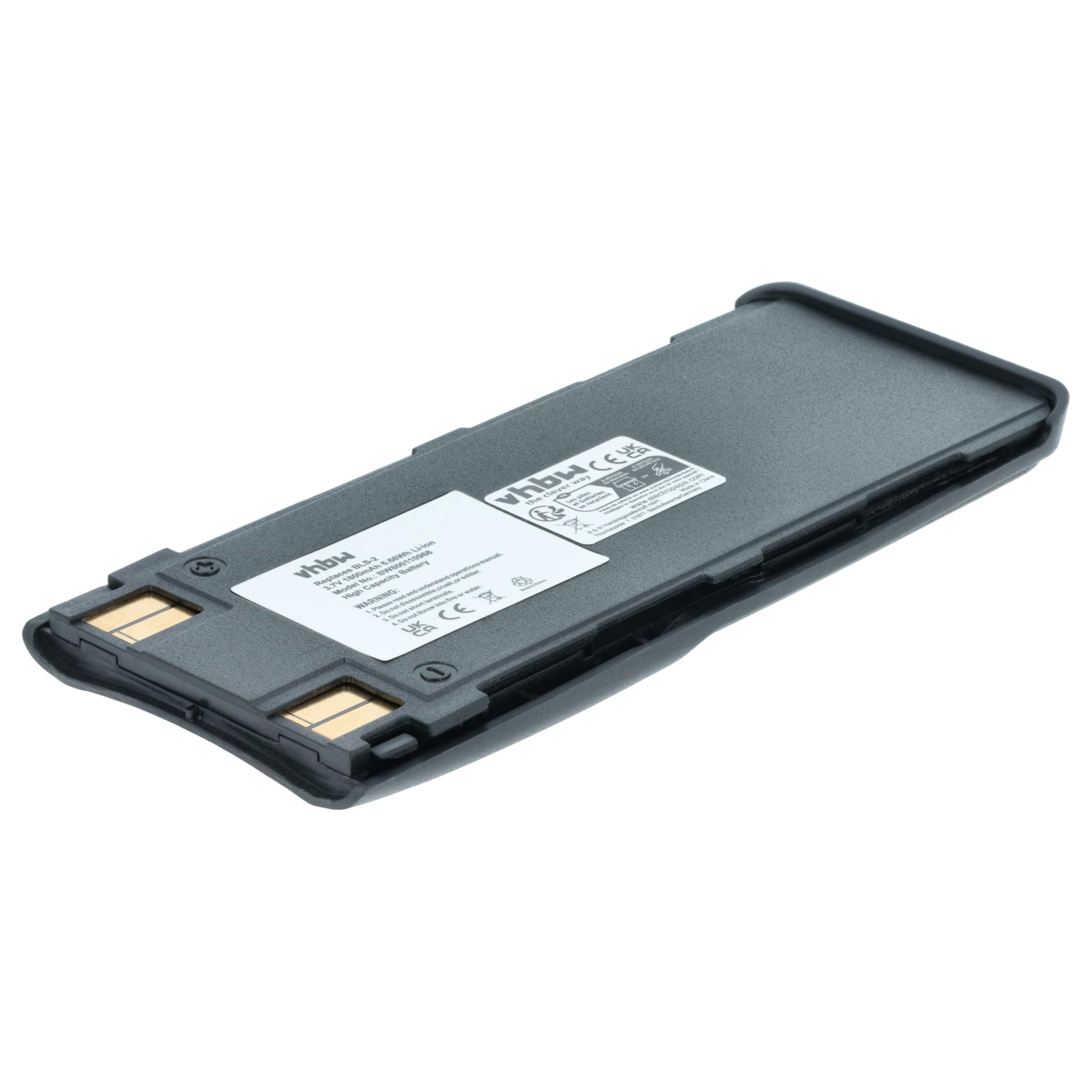 vhbw Bateria kompatybilna z Nokia 6310, 6310i, 7110 telefon komórkowy smartfon (1800 mAh, 3,7 V, Li-Ion) + zamiennik do BLS-2, BLS-2N, BLS-4, BMS-2S, BPS-2