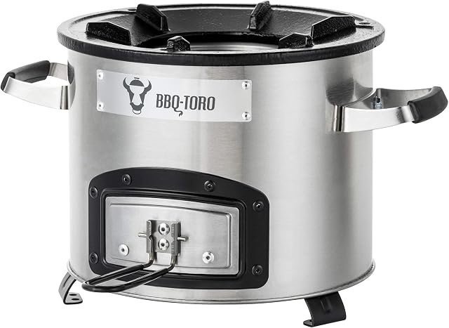 BBQ-Toro Rakieta rakietowa Rakieta #1 | stal nierdzewna Rocket Stove do Dutch Oven, patelni grillowych i wielu innych