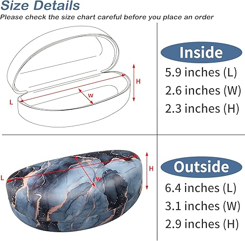 Miniatura 2 de Estuche rígido para gafas de sol, varios patrones de cuero para gafas de sol,Gafas con paño de limpieza