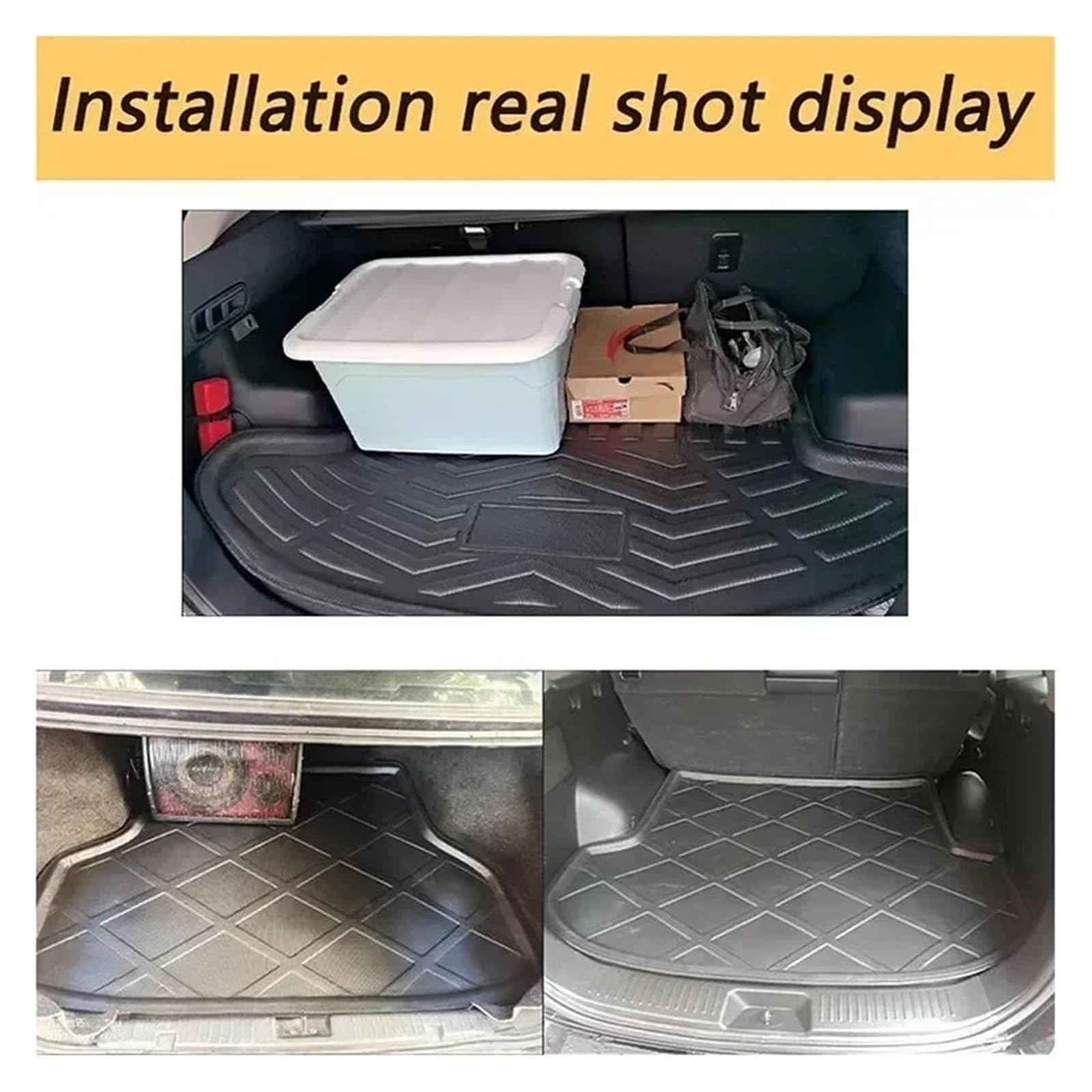 Kofferraumwanne Für Mitsubishi Für Pajero V97 Shogun Montero 2009-2018 2010 Auto Kofferraum Matte Boden Liner Fach Teppich Schutzfrachtmatte