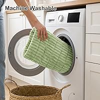 Vista 8 de Smiry - Funda de sofá lavable para perros, funda antideslizante y mullida para sofá de 3 cojines, apta para mascotas, funda gruesa y suave para Verde