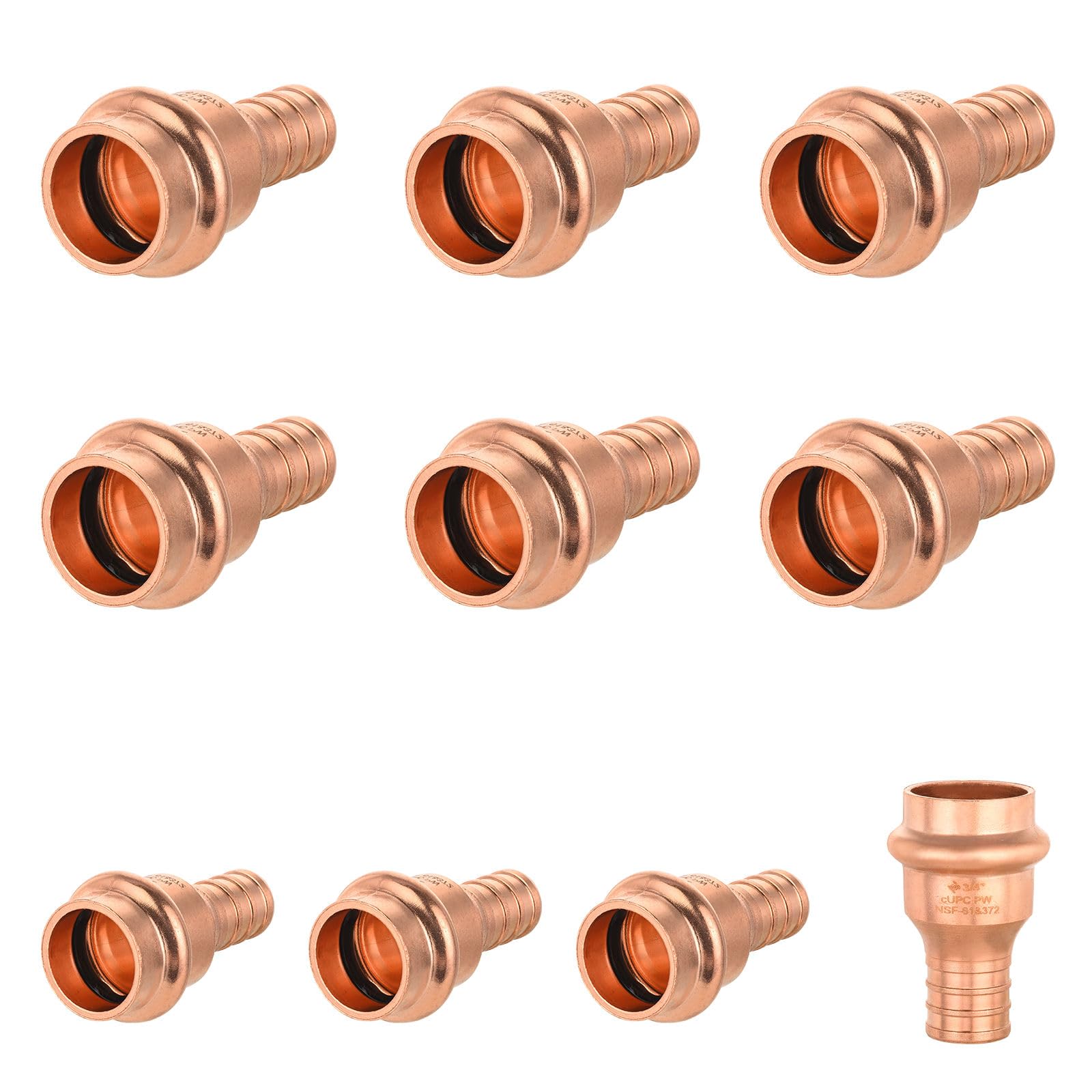Raccord cuivre PEX à sertir 1,9 cm tube plomberie raccord à pression