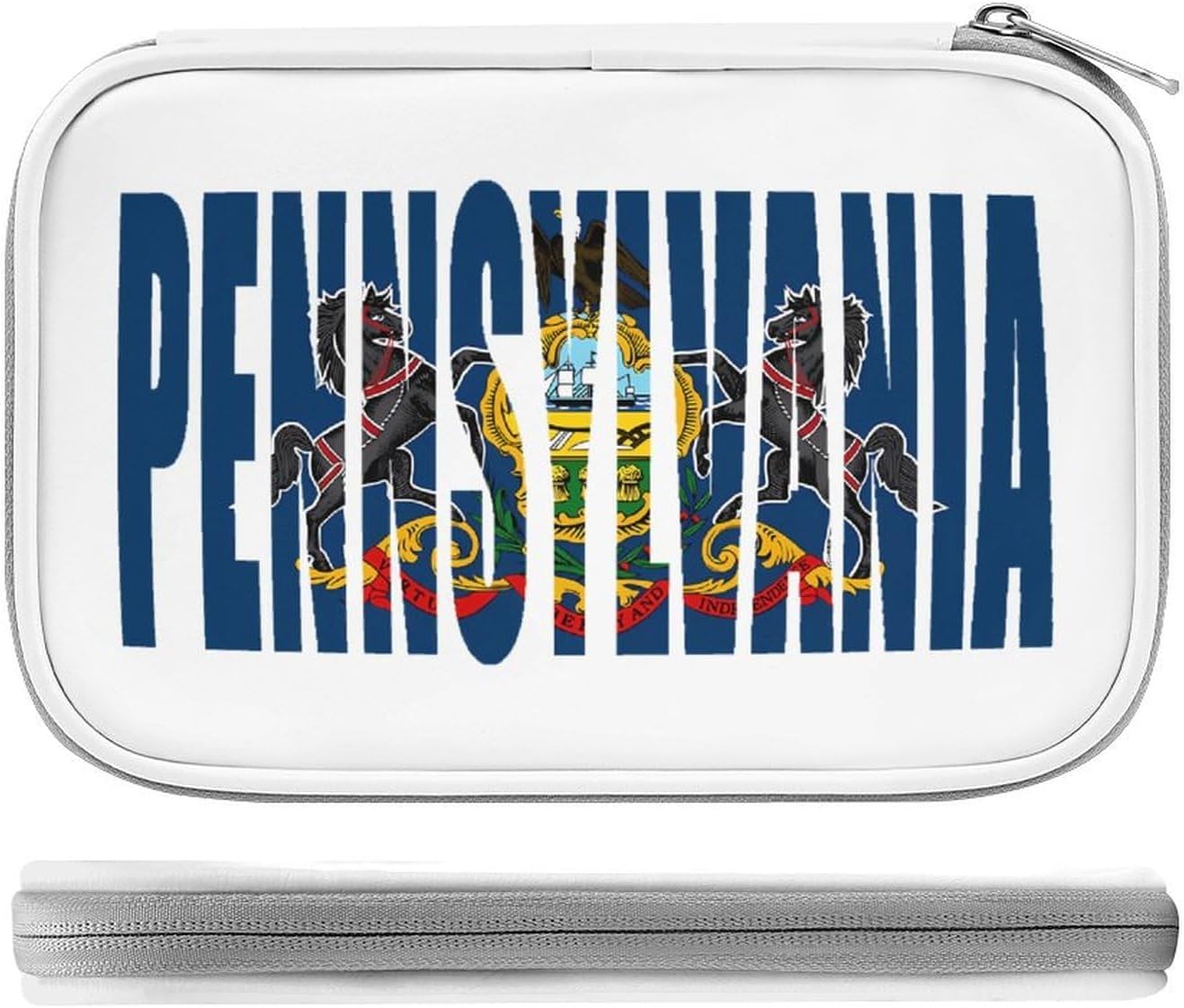 Pennsylvania Flag Cosmetic Bag Makeup Brush Organizer Bags
