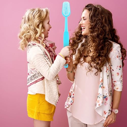 Miniatura 5 de Abaodam Cepillo de dientes gigante decorativo para fiestas, accesorios de gran tamaño, juguetes novedosos para disfraces, comedia, Halloween, broma,