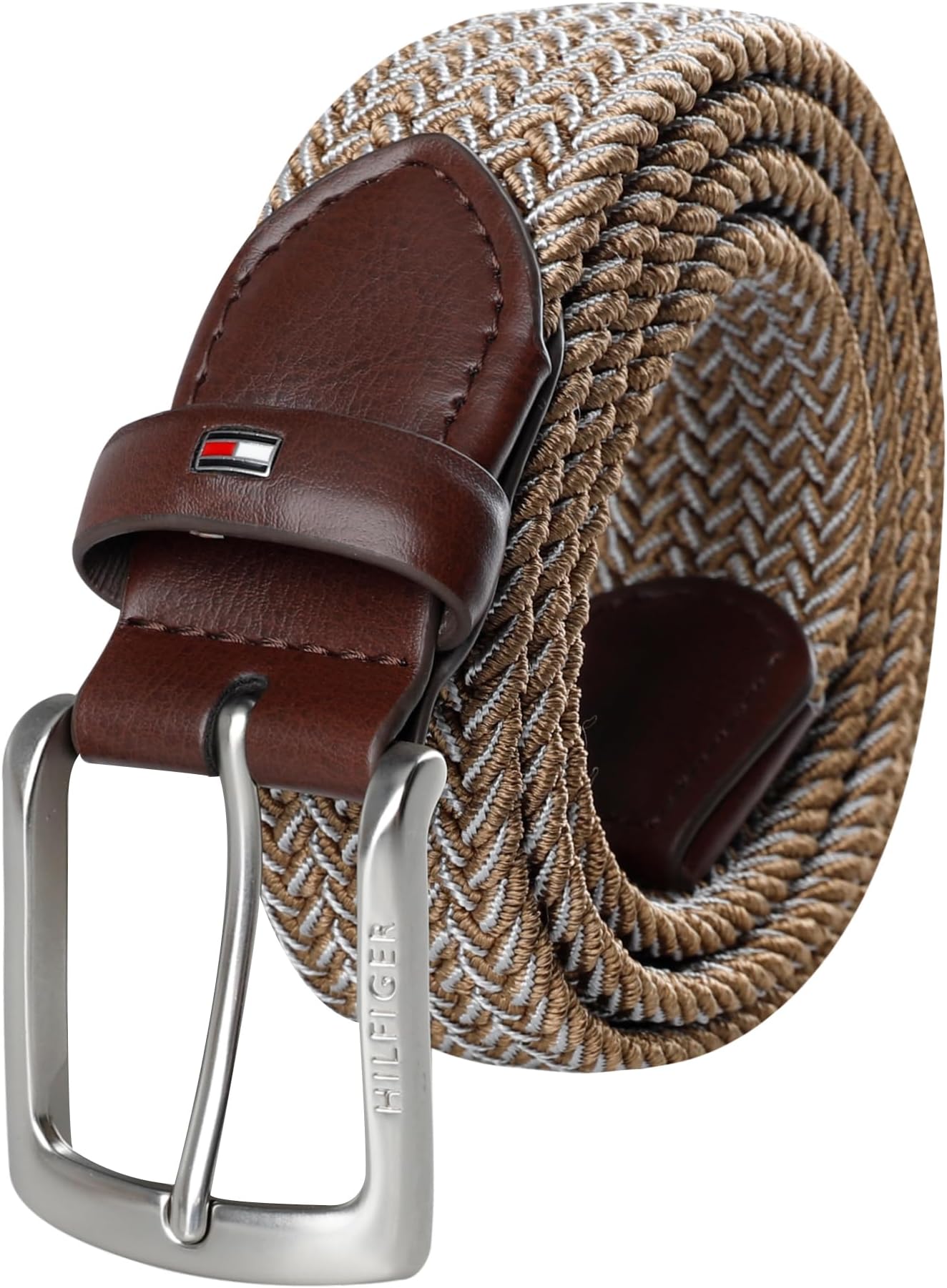 Men's Fabric Web Belt, Fully Adjustable Casual Belt With Comfortable Custom Fit