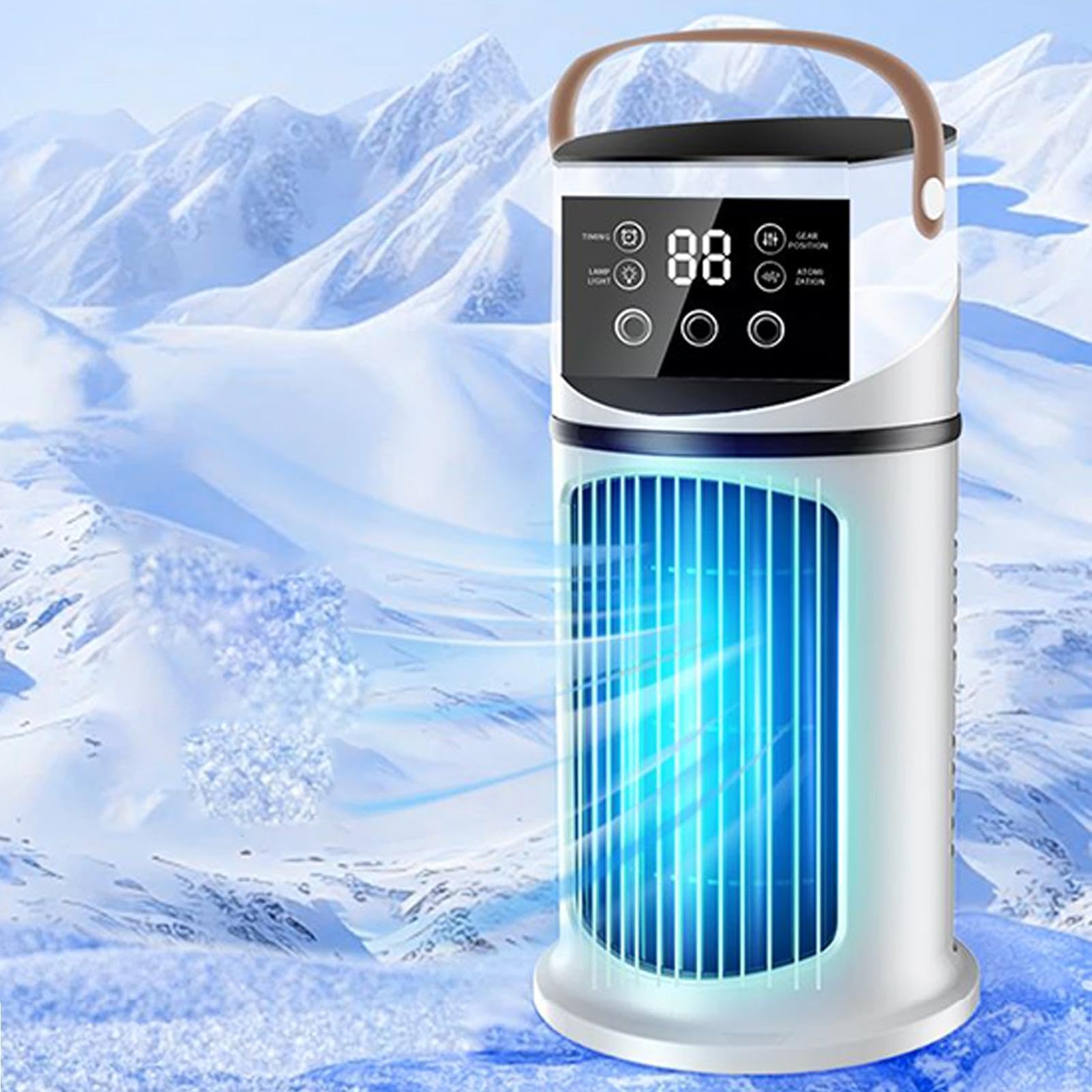 Tragbarer Wechselstrom-Einheitsventilator, Verdunstungsluftgebläse, Leiser Persönlicher Kühlventilator | Leiser, Persönlicher AC-Einheits-Desktop-Ventilator Für Zimmer, Schlafzimmer, Büro