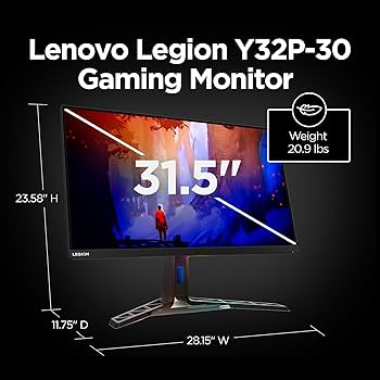 Amazon.com: Lenovo Legion Y32p-30 Gaming Monitor, 31.5” 4K